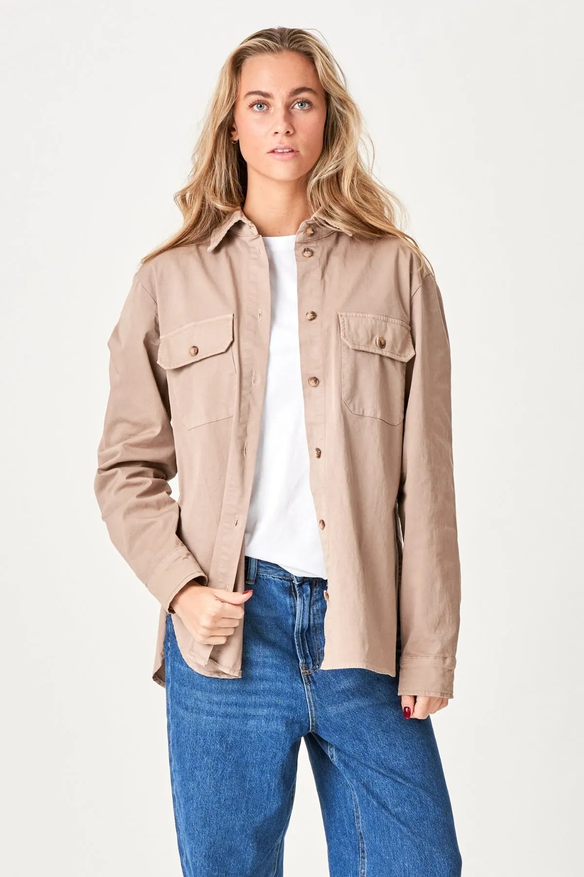 Amber Twill Shirt - Khaki