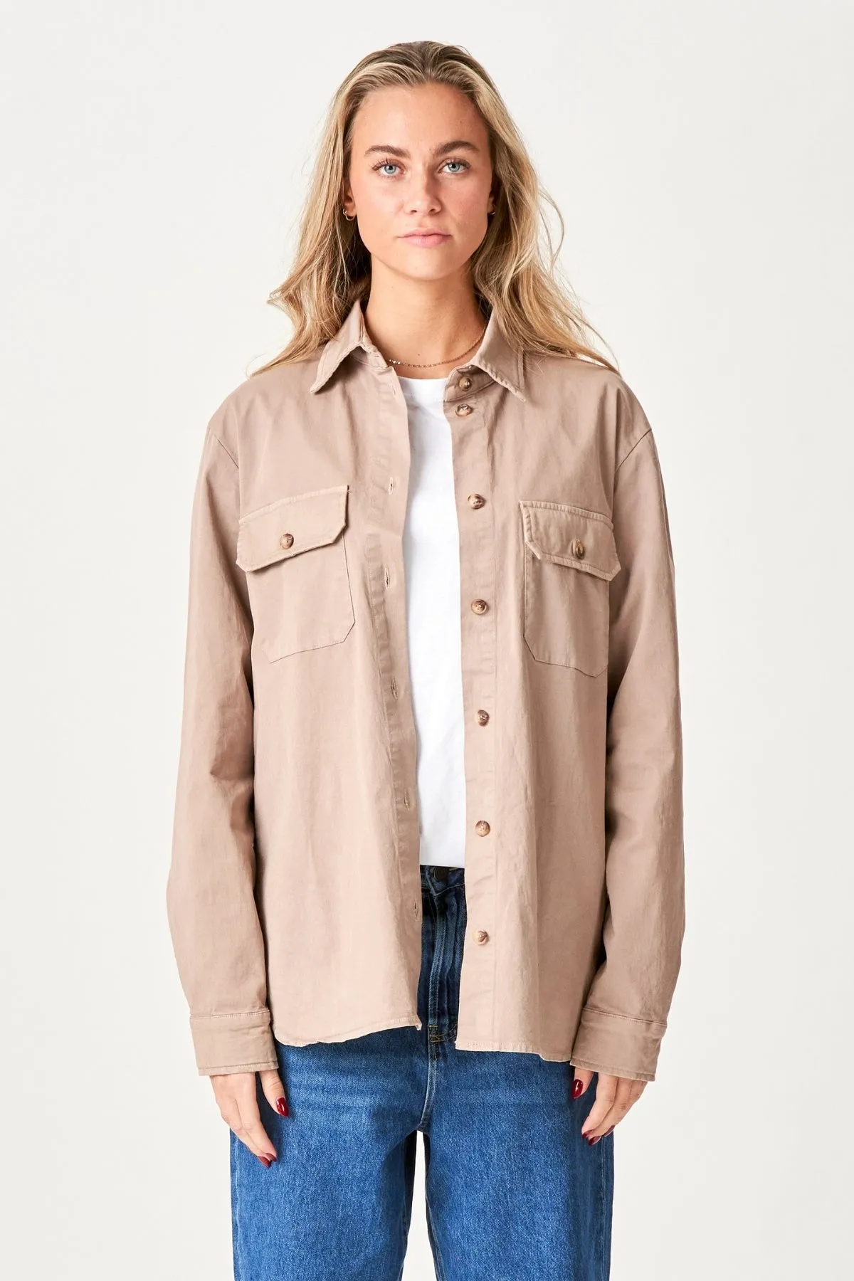 Amber Twill Shirt - Khaki