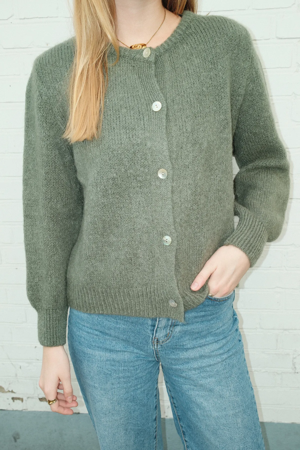Anna Cardigan - Dark Green