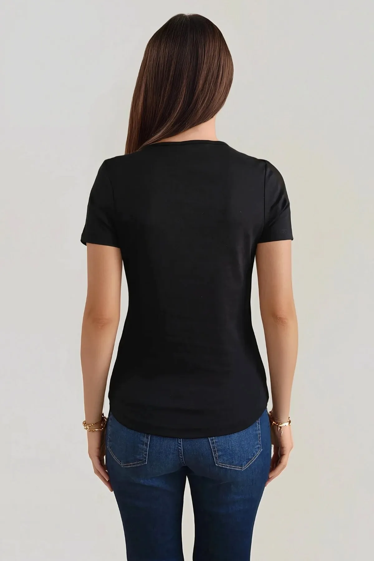Basic Tight T-shirt - Black