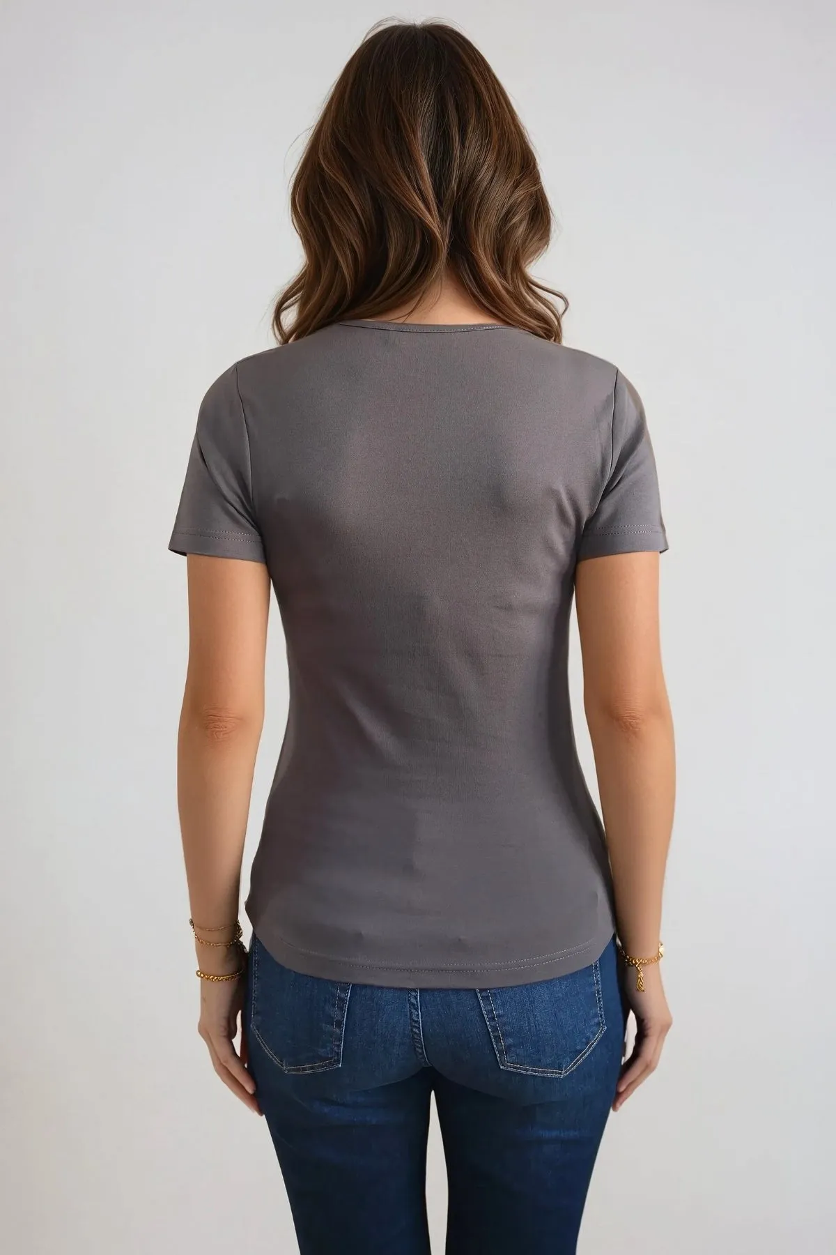 Basic Tight T-shirt - Grey