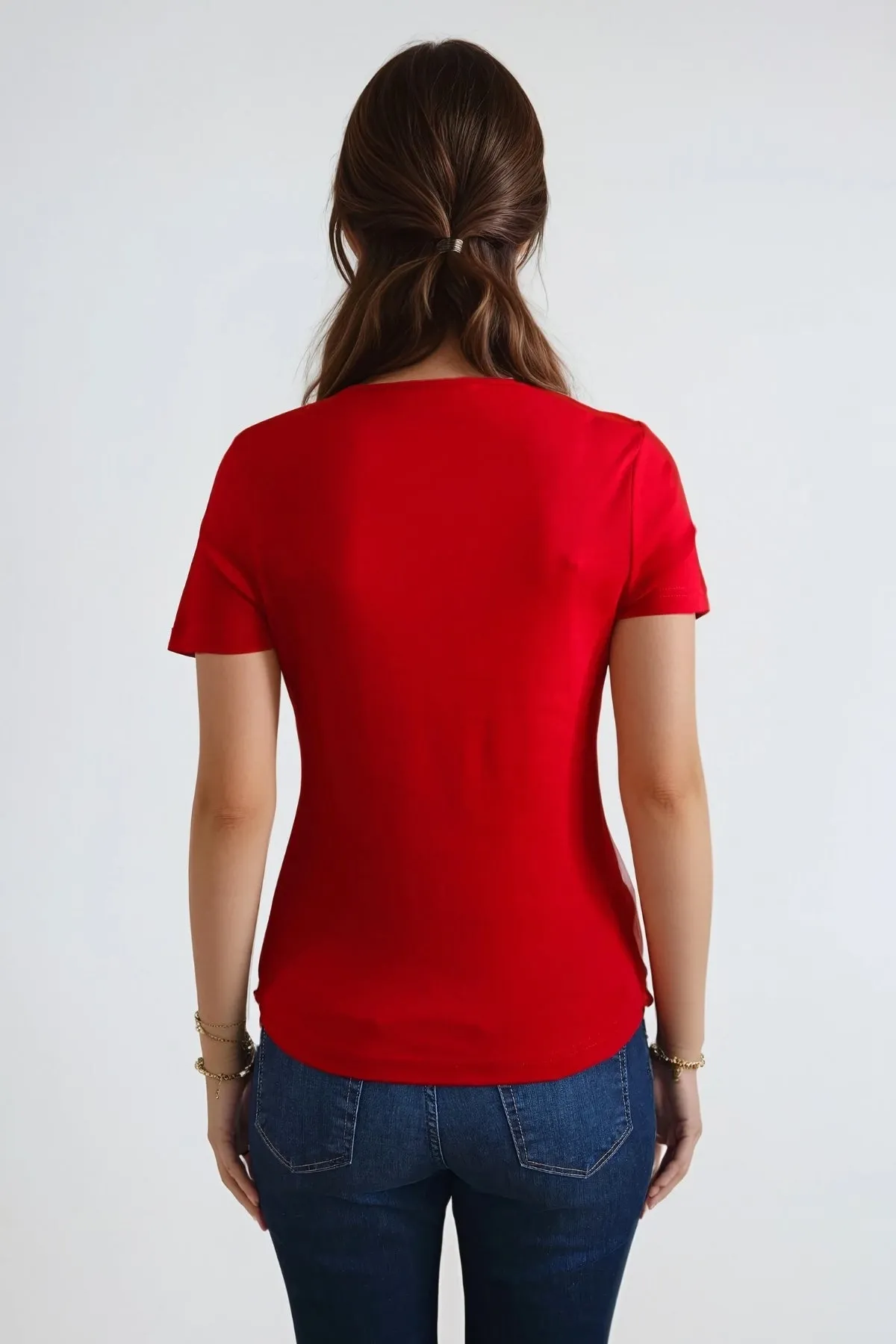 Basic Tight T-shirt - Red