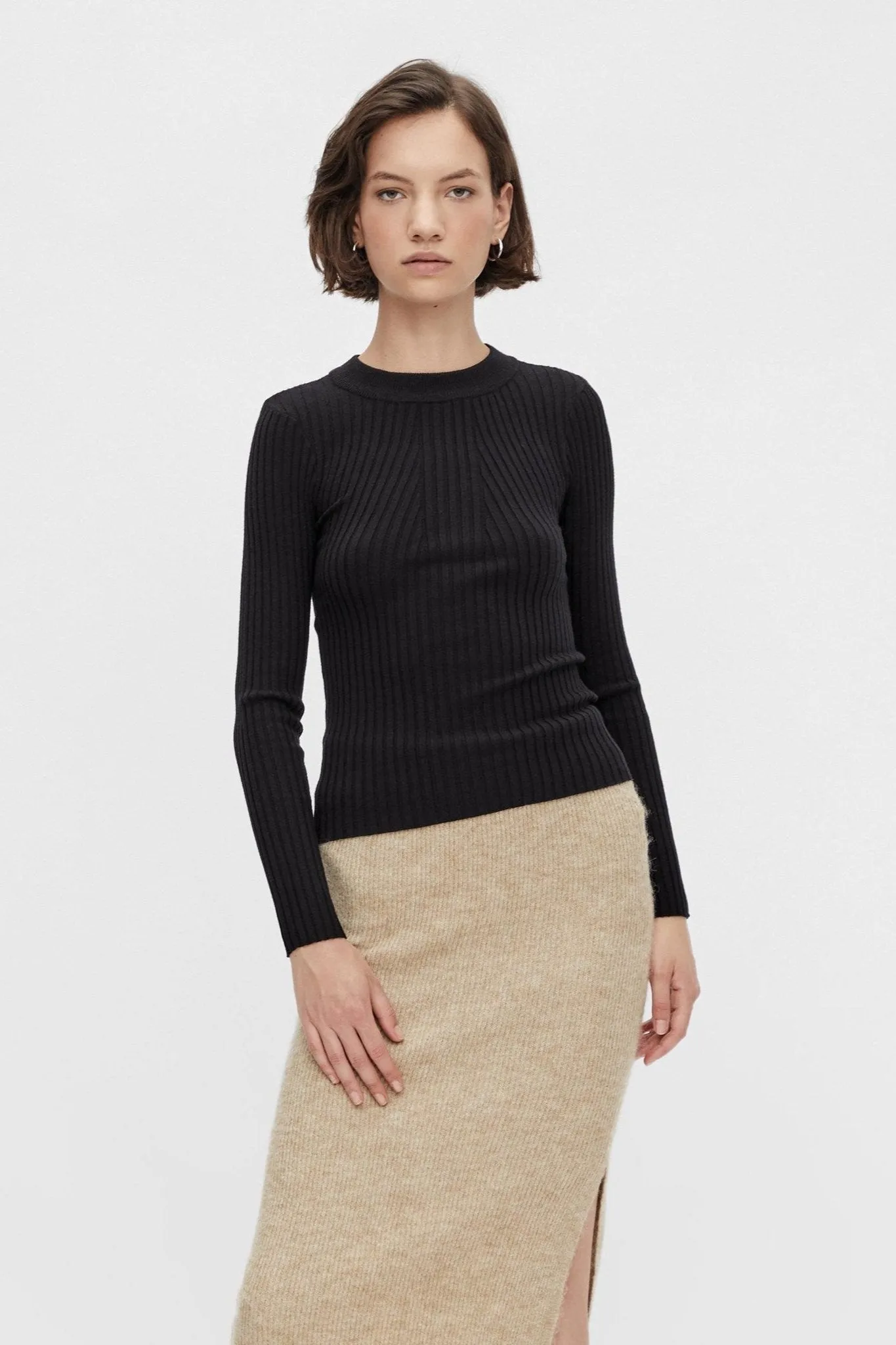 Crista Knit Top - Black