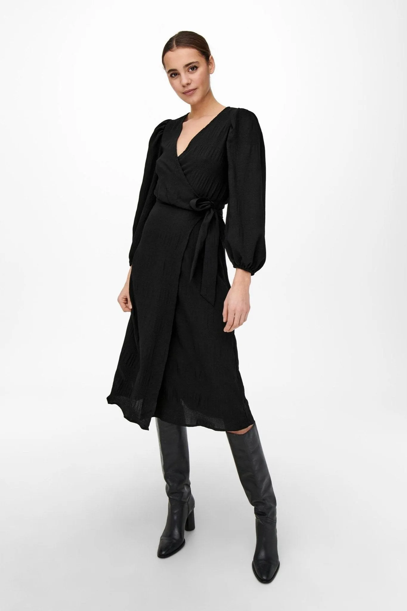 Dion Wrap Dress - Black