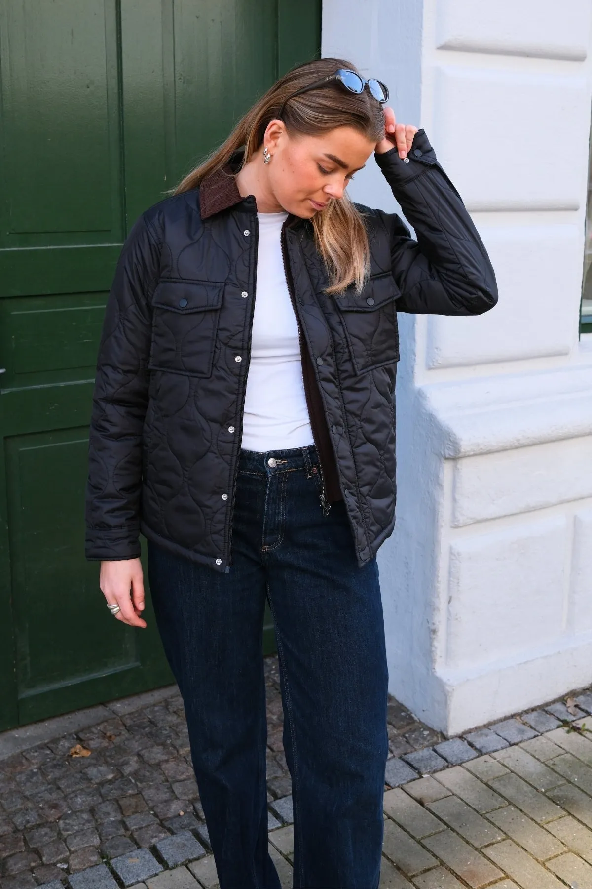 Ella Quiltet Jacket - Black