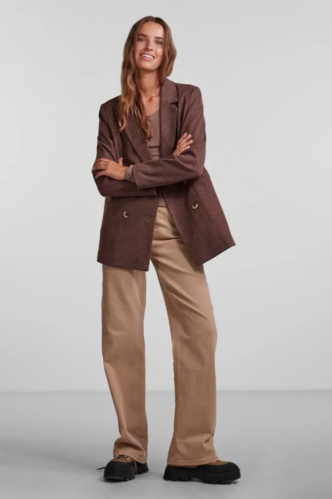 Haven Blazer Jacket - Brown