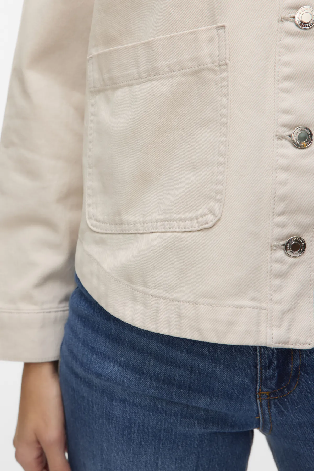 Jamie Denim Shacket - Birch