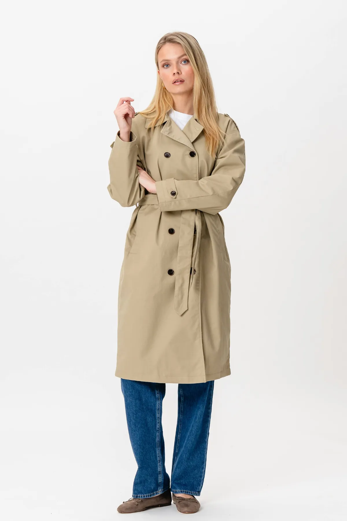 Linea trenchcoat - Sand