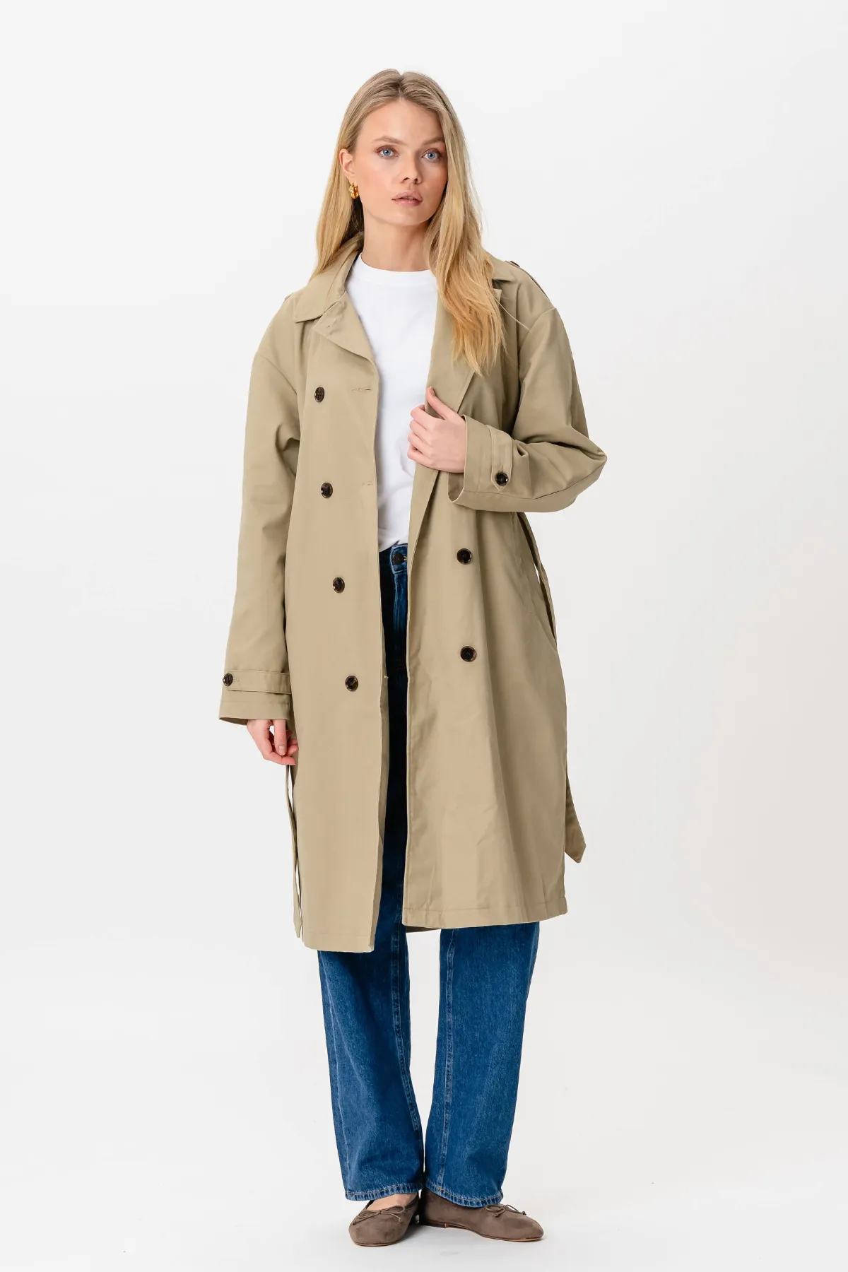 Linea trenchcoat - Sand