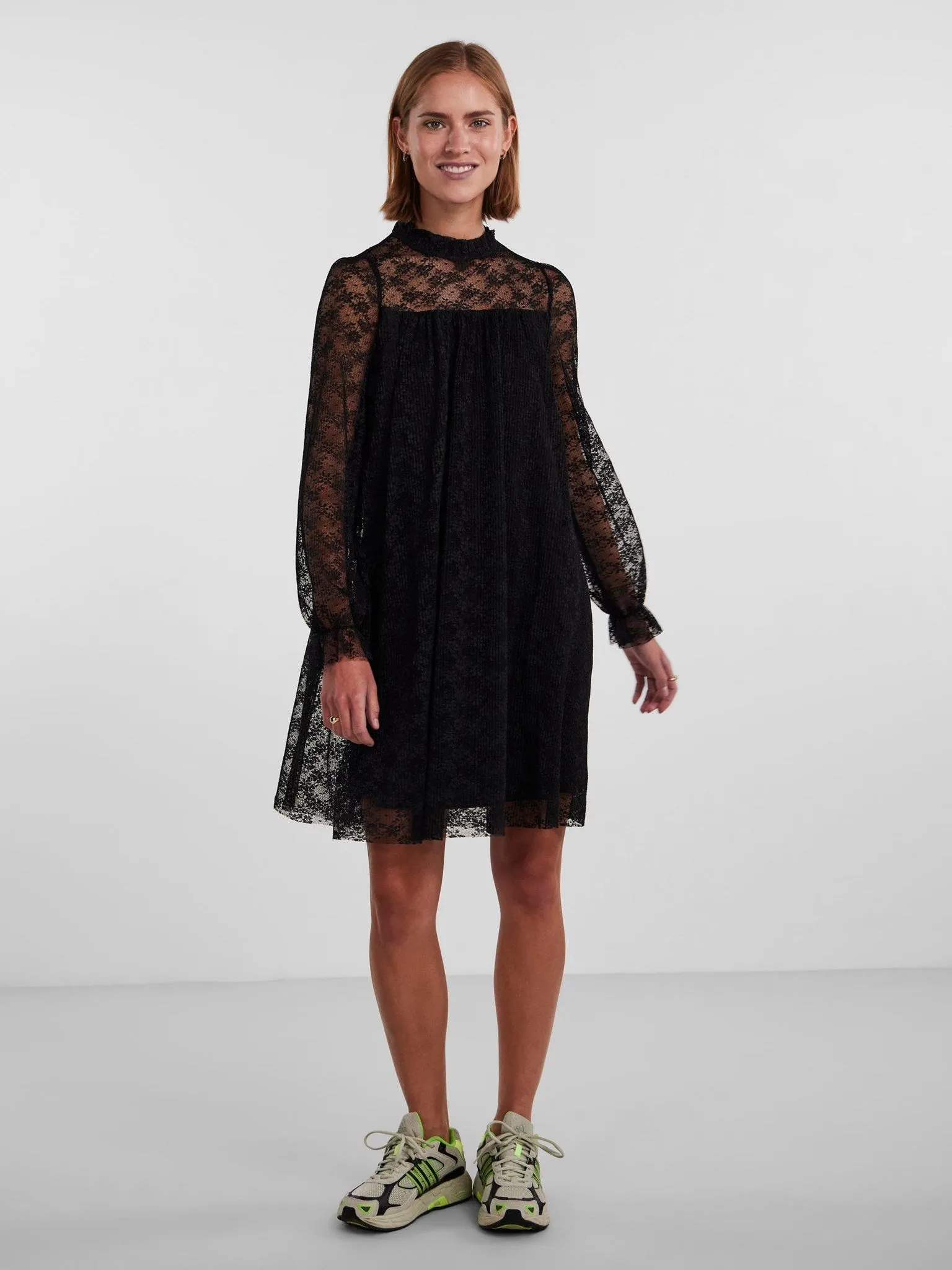 May Lace Maxi Dress - Black
