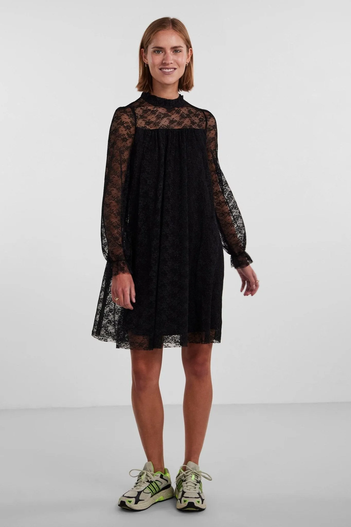 May Lace Maxi Dress - Black