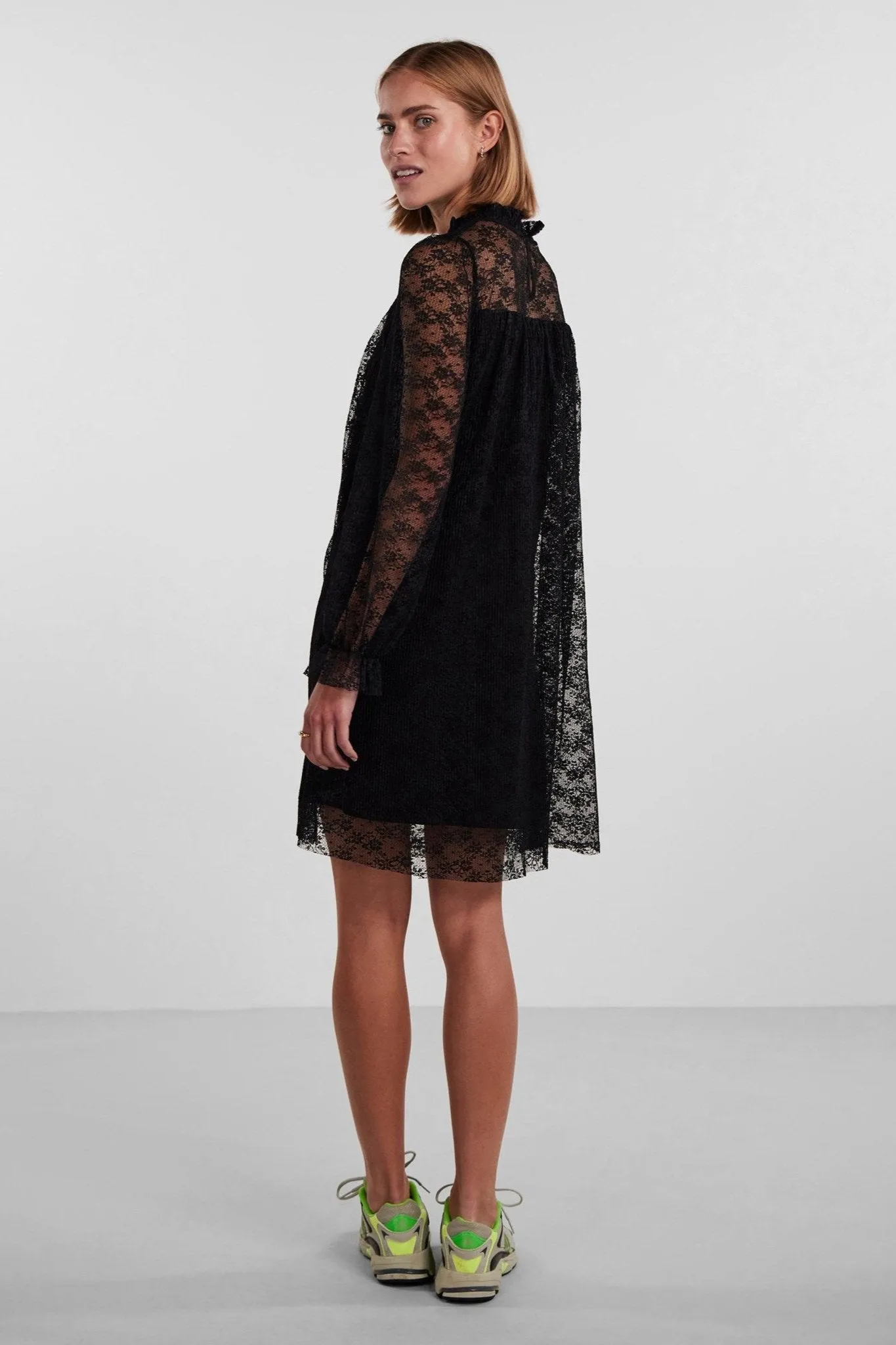 May Lace Maxi Dress - Black