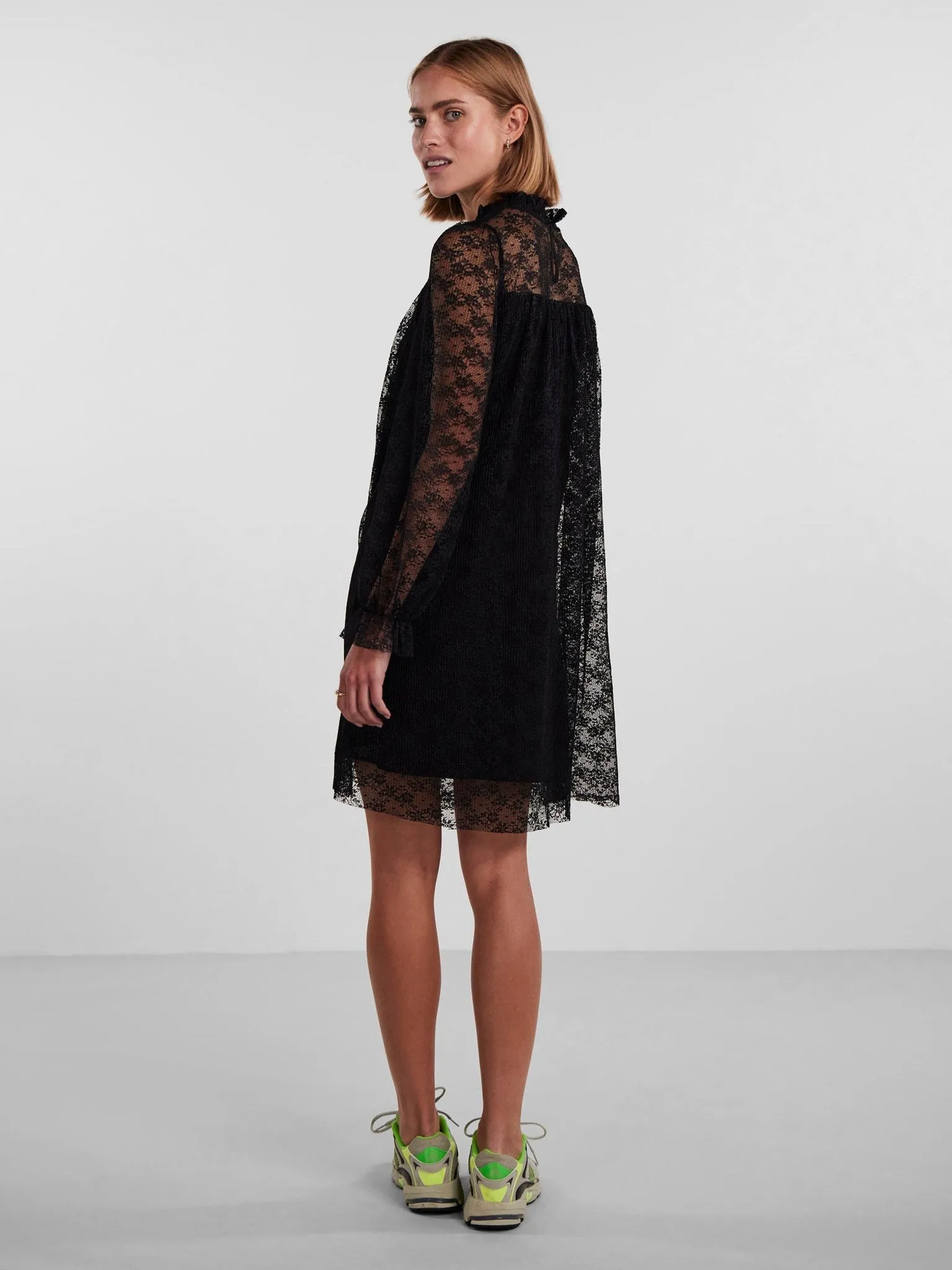 May Lace Maxi Dress - Black