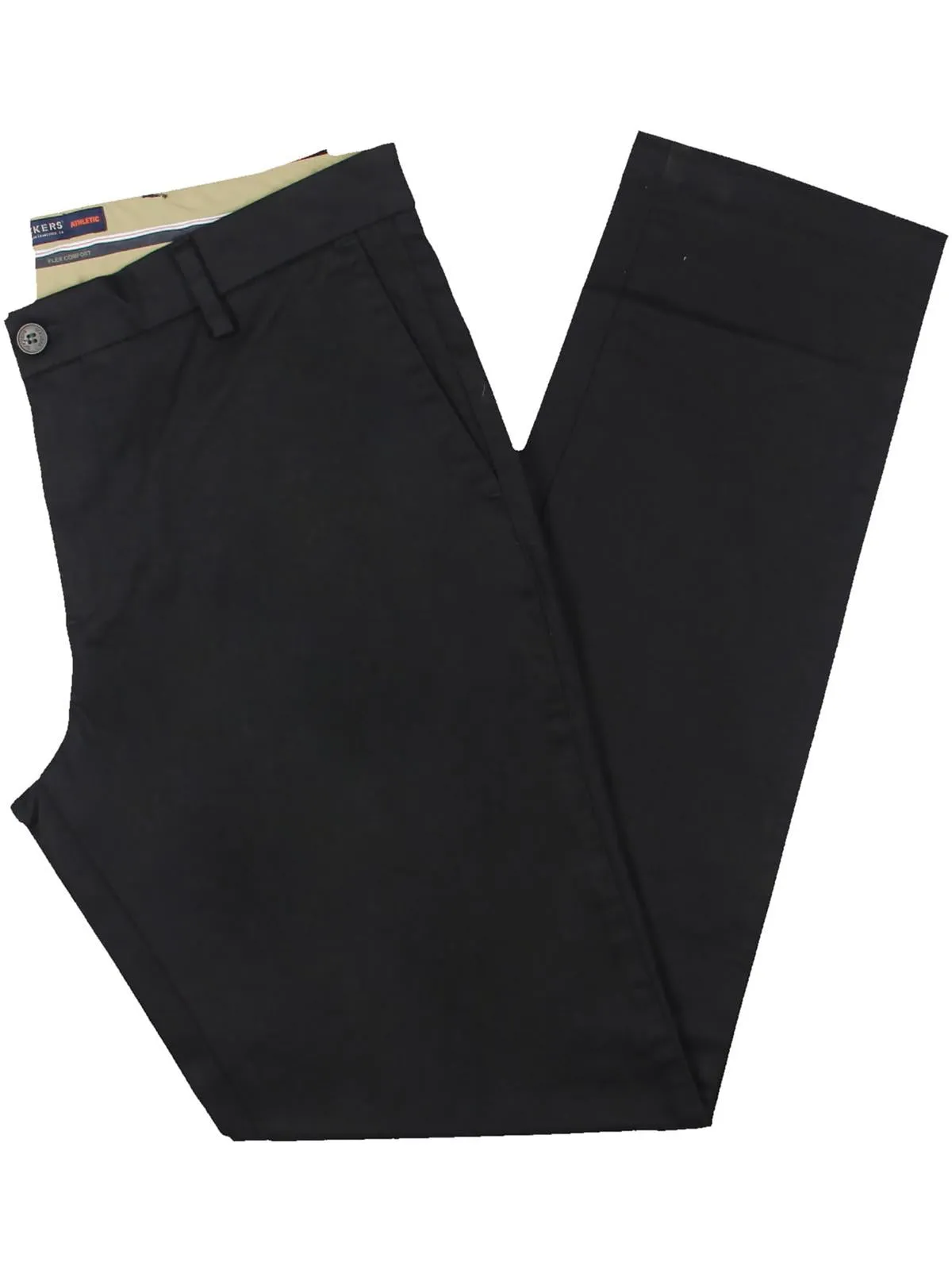Mens Solid Cotton Khaki Pants