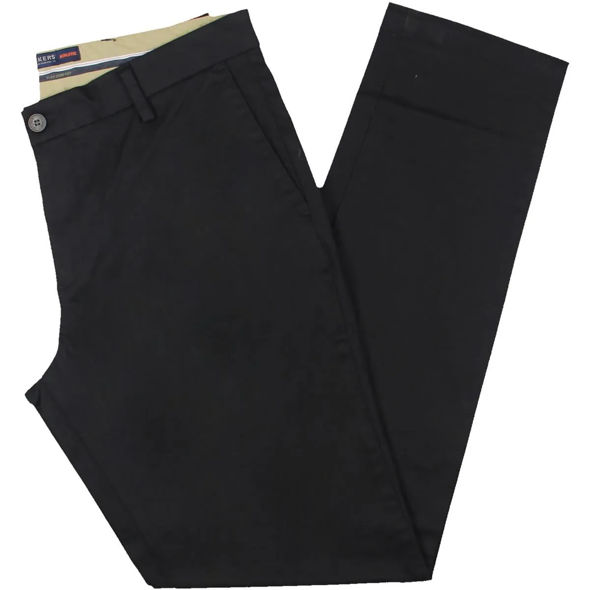 Mens Solid Cotton Khaki Pants