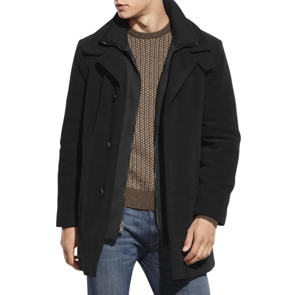 Mens Wool Outerwear Coat