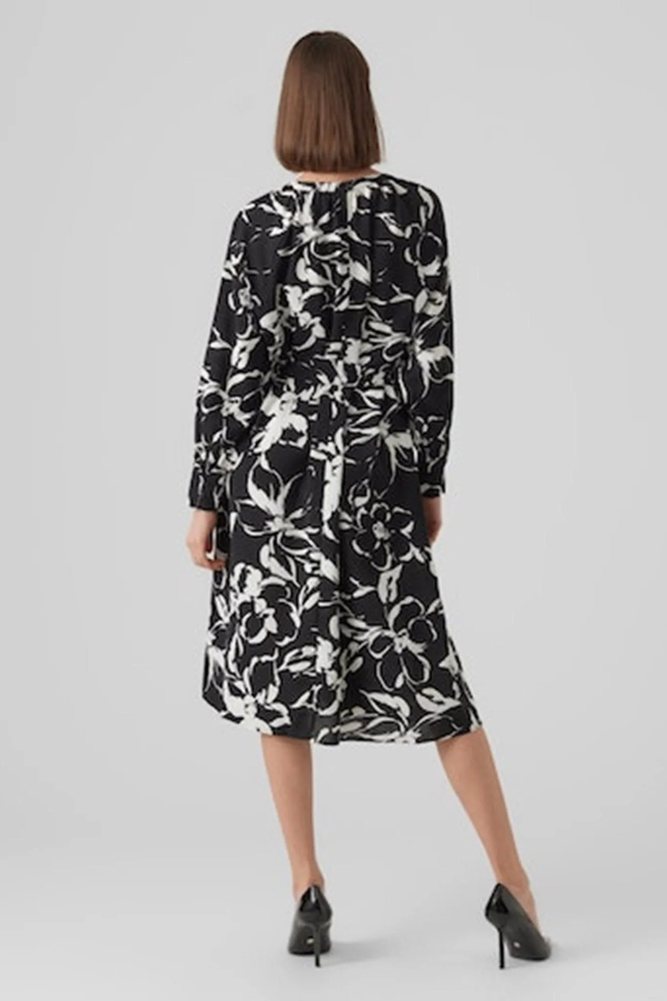 Polliana Maxi Dress - Flower Black