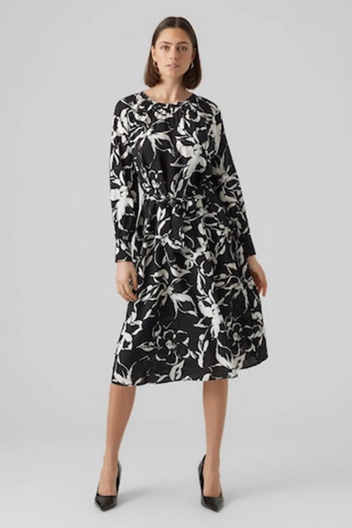 Polliana Maxi Dress - Flower Black