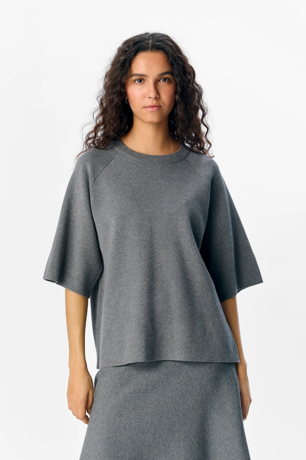 Reynard 2/4 Knit Pullover - Medium Grey Melange