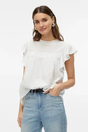 Trine Lace Top - Snow White