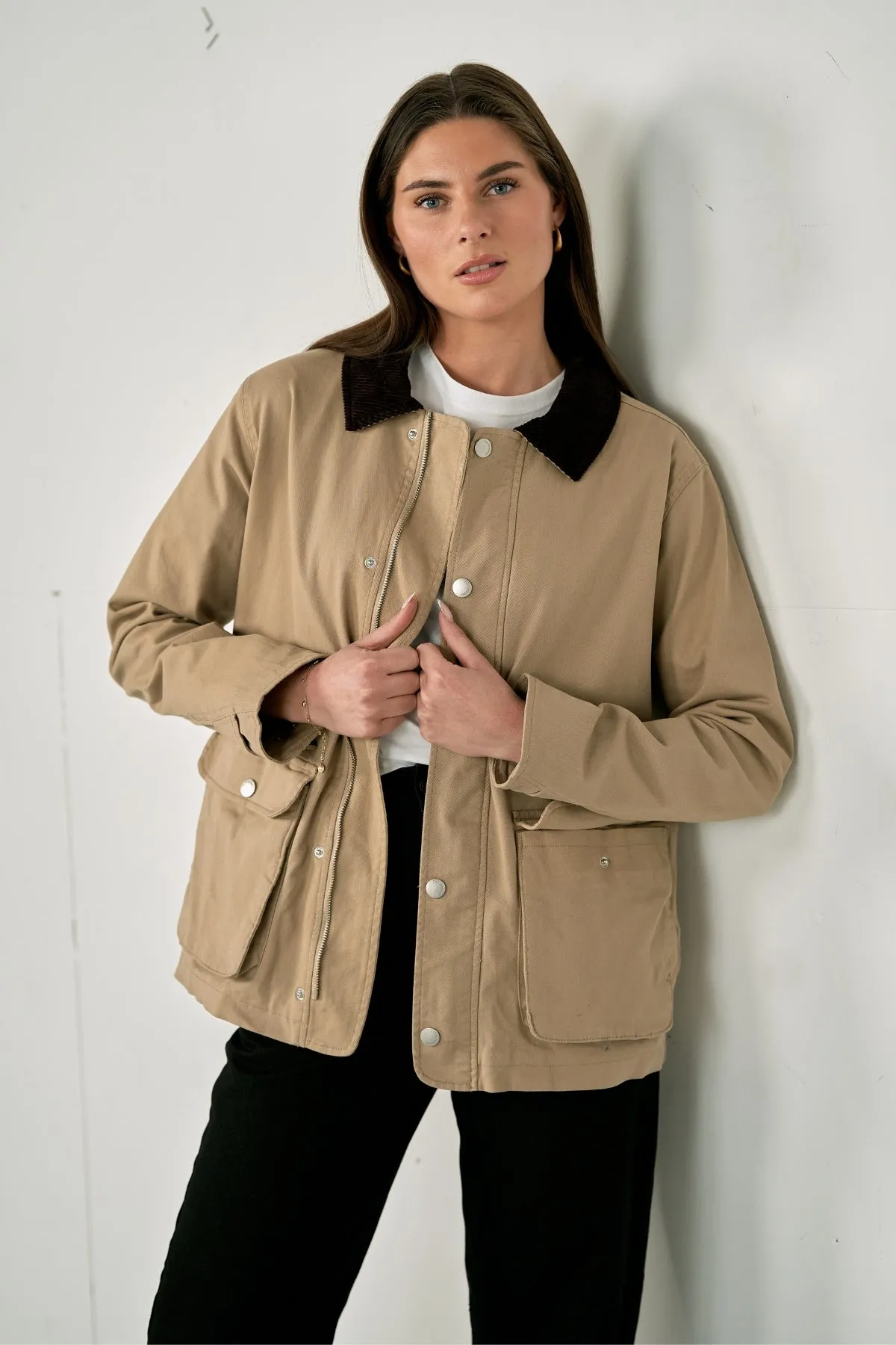 Twill Jacket - Dark Sand