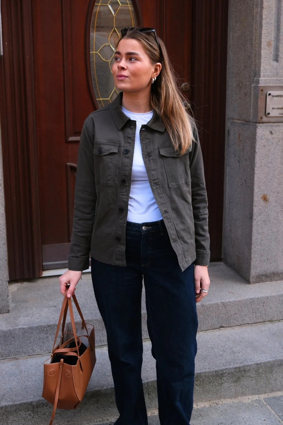 Twill Overshirt - Dark Olive