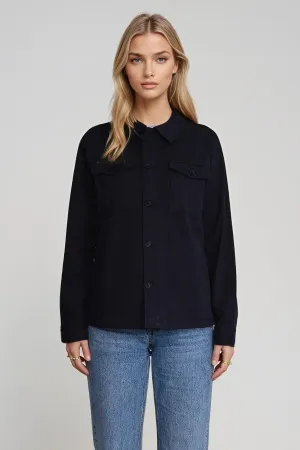 Twill Overshirt - Navy